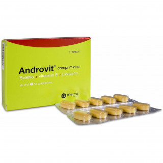Androvit Selenio + Vitamina E + Licopeno, 30 Comprimidos