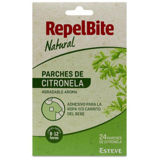 Repel Bite Natural Parches Ropa Con Citronella, 24 Uds