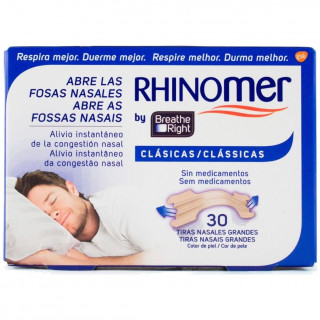 Breathe Right Tira Adhesiva Nasal Color Talla Grande, 30 Uds